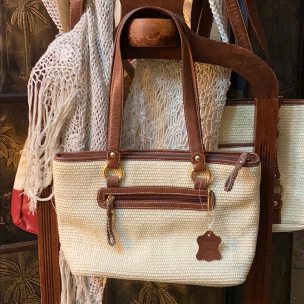 NWOT Giani Bernini Braided Straw Purse